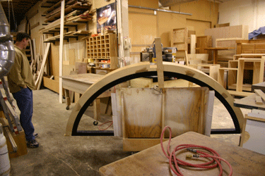 Steve with the Arched Transom frame