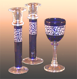 Goblet and candlestick set $135