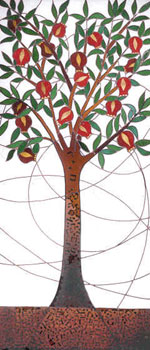 Tree of Life with pomegranates